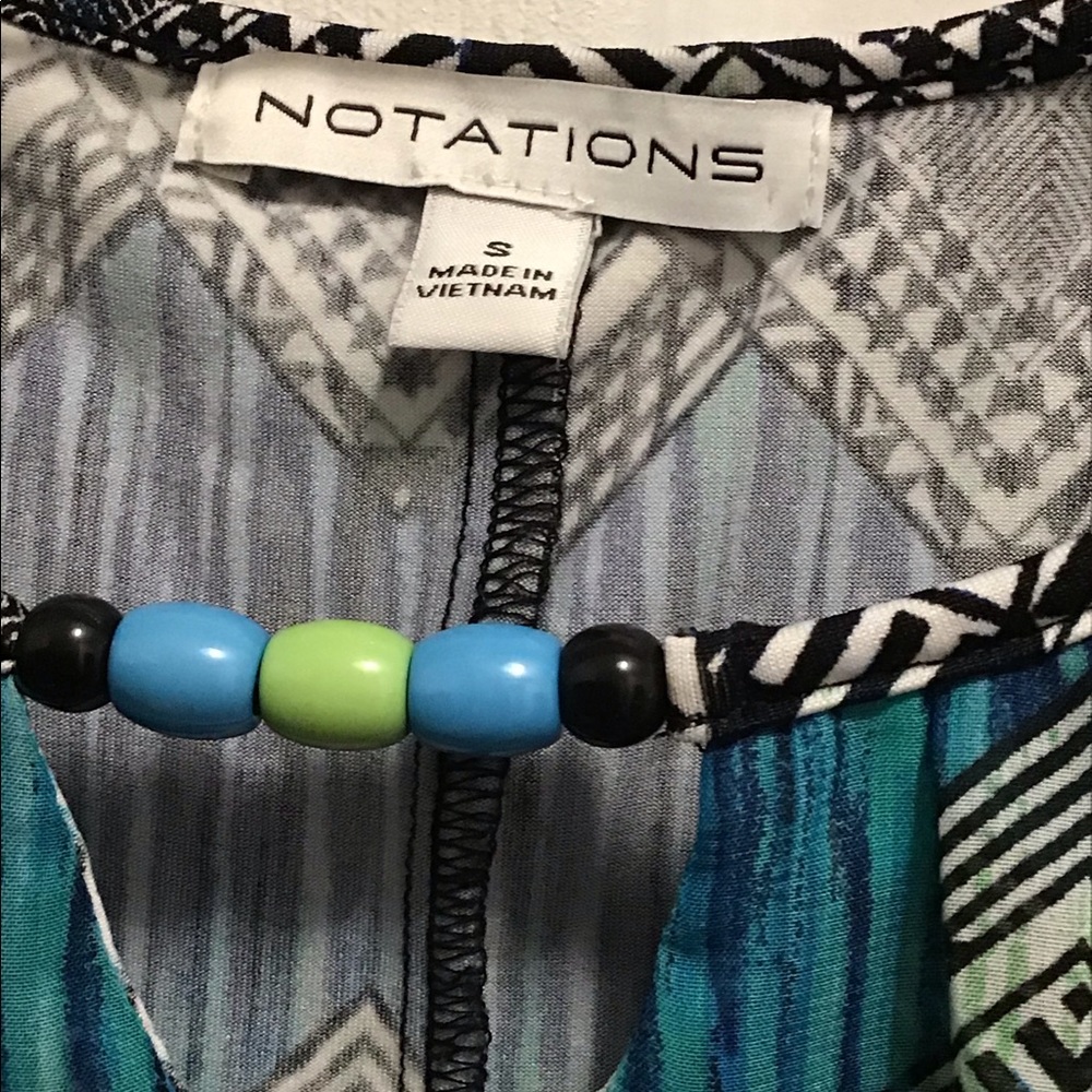 Notations - Sheer Overlay Top - Picture 3 of 3